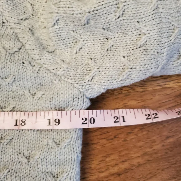 Croft & Barrow Size Medium Gray Knit Sweater - Picture 5 of 6